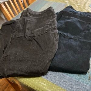 Adam Levine Collection Black and Dark Blue Straight Jeans